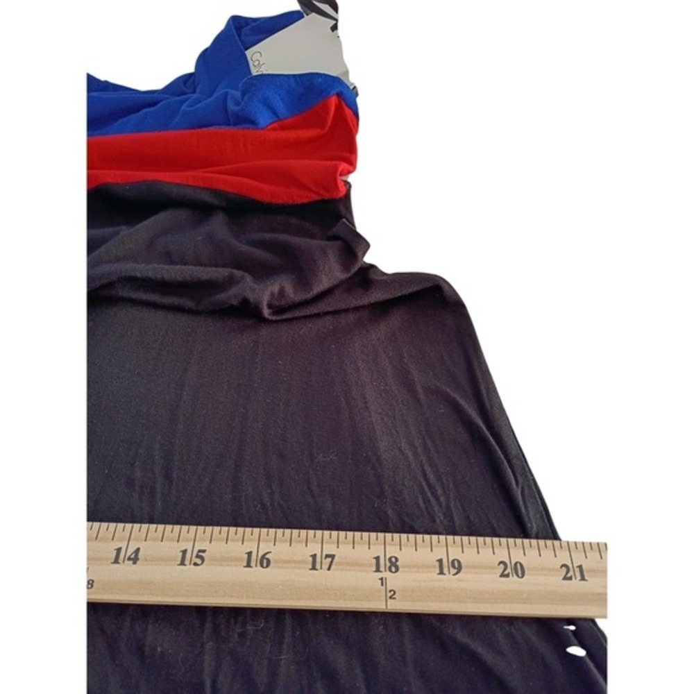 Calvin Klein Colorblock Maxi Dress Blue Red Black Sleeveless NWT 6/Small Bold - Picture 8 of 10
